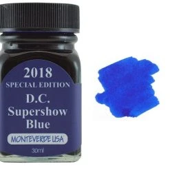 Brand new 💯 Monteverde 30ml Special Edition Fountain Pen Ink Bottle, DC Supershow Blue 👏