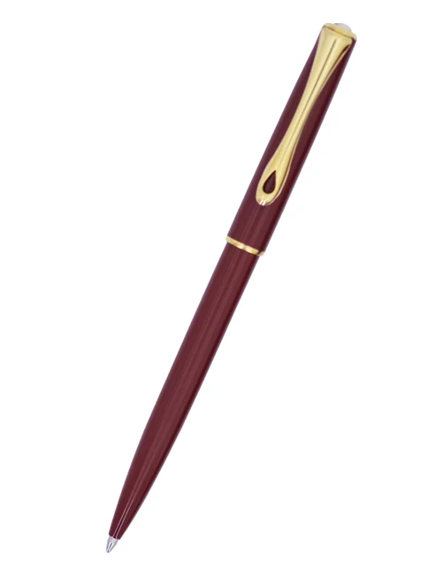 Budget โจ Diplomat Traveller EasyFLOW Ballpoint Pen, Dark Red & Gold โ๏ธ