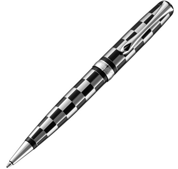 Diplomat Excellence A Plus Rome Black & White Ballpoint Pen Best deal ???? Diplomat Excellence A Plus Rome Black & White Ballpoint Pen ???? -Tibaldi shop diplomat excellence a rome black chrome chequered ballpoint