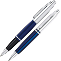 Flash Sale ???? Cross Calais Rollerball & Ballpoint Pen Set, Blue & Chrome ????