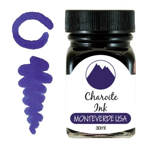 Best Sale π Monteverde 30ml Fountain Pen Ink Bottle, Gemstone, Charoite βοΈ