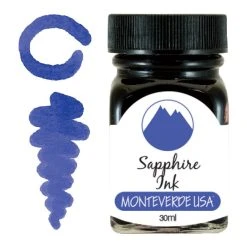 Outlet ❤️ Monteverde 30ml Fountain Pen Ink Bottle, Gemstone, Sapphire 🎉
