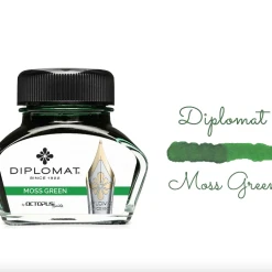 Coupon 🛒 Diplomat Octopus Fountain Pen Ink Bottle, 30ml, Moss Green 🔔