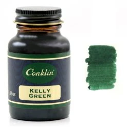 Best Sale 🔥 Conklin Classic Fountain Pen Ink Bottle, Kelly Green, 60ml Glass Bottle ❤️