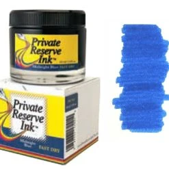 Cheap 🥰 Private Reserve Fountain Pen Ink Bottle, 60ml, Midnight Blue Fast Dry 🧨