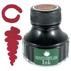 Best Sale 🛒 Monteverde 90ml Fountain Pen Ink Bottle, Napa Burgundy ✔️