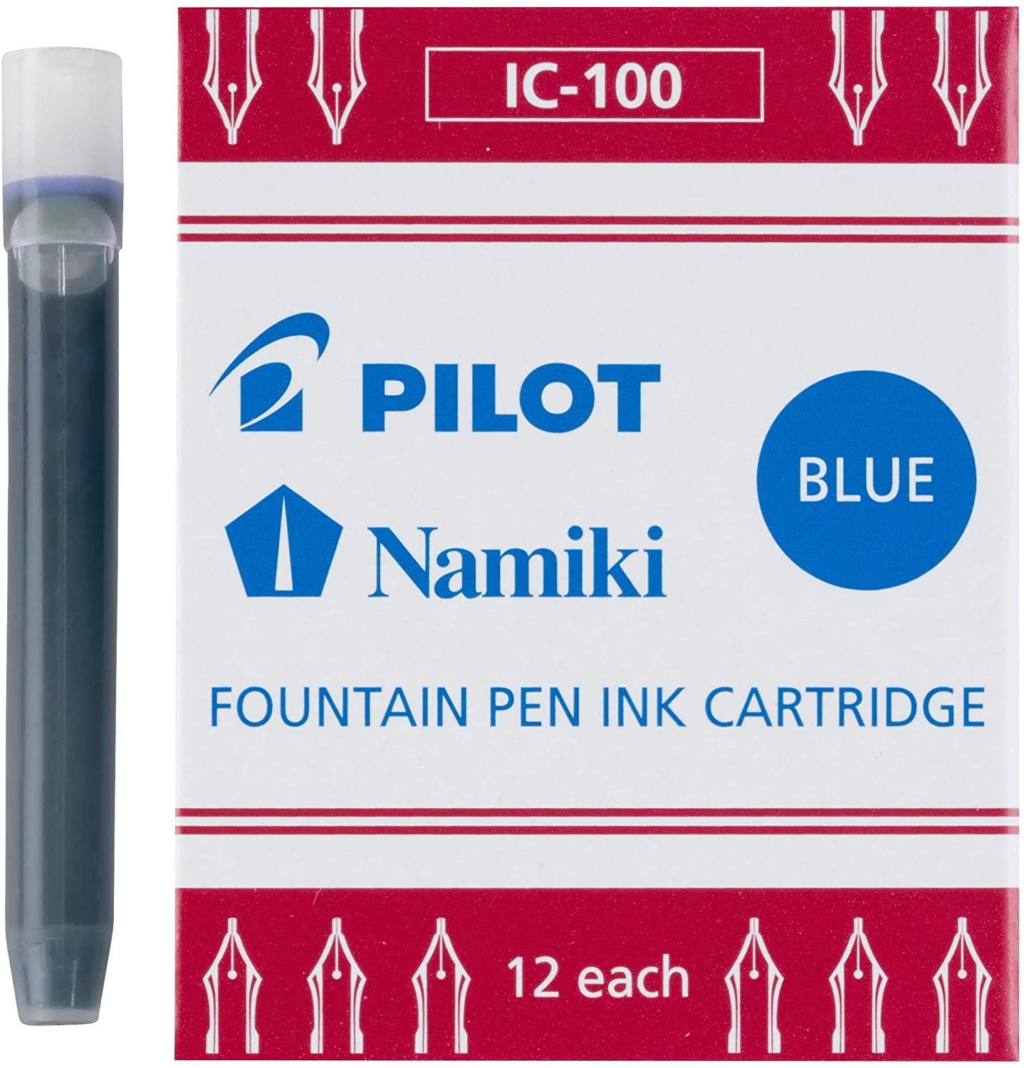 Pilot Namiki Fountain Pen Ink Cartridges, Blue, 12pk Best Sale ???? Pilot Namiki Fountain Pen Ink Cartridges, Blue, 12pk ???? -Tibaldi shop