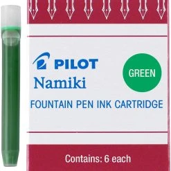 Hot Sale 🌟 Pilot Namiki Fountain Pen Ink Cartridges, Green, 6pk 🎉