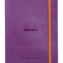 Deals ???? Rhodia Goalbook Journal, Dot Grid Paper, A5 Size, Purple ????