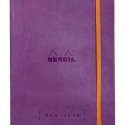 Deals 😉 Rhodia Goalbook Journal, Dot Grid Paper, A5 Size, Purple 😍