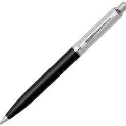 Hot Sale ✨ Sheaffer Sentinel Signature Ballpoint Pen, Black & Engraved Chrome ⭐