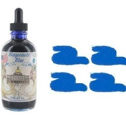Outlet 🥰 Noodlers Fountain Pen Ink Bottle - 4.5 Oz Baystate Blue W/ Free Pen 👍