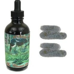 Promo ✨ Noodlers Fountain Pen Ink Bottle - 4.5 Oz Hearts Of Darkness W/ Free Pen ⭐