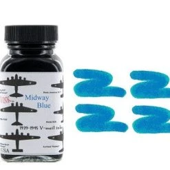 Cheap 🥰 Noodlers Fountain Pen Ink Bottle - VMail Midway Blue 💯