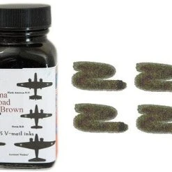 Coupon 🎉 Noodlers Fountain Pen Ink Bottle - VMail Burma Road Brown ✔️